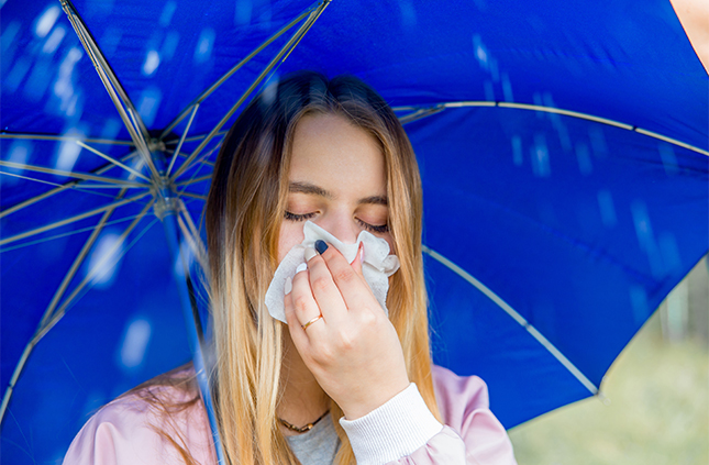 Alergia en temporada de lluvias