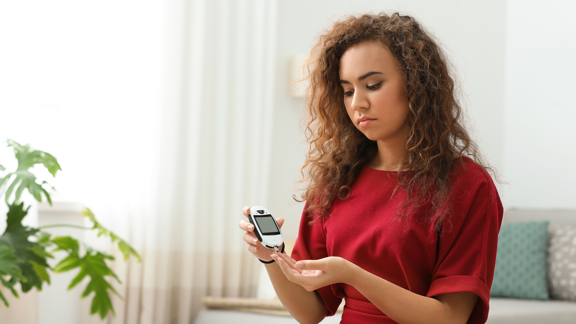 adulta joven con diabetes